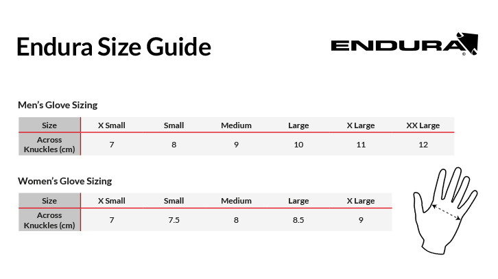 Endura Hummvee Size Chart