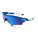 Oakley Radarlock Blue Fingerprint Sunglasses Sapphire Iridium Lens