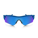 Oakley Radarlock Blue Fingerprint Sunglasses Sapphire Iridium Lens