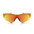 Oakley Radarlock Atomic Orange Fingerprint Sunglasses Iridium Lens