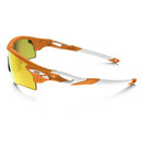 Oakley Radarlock Atomic Orange Fingerprint Sunglasses Iridium Lens