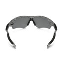 Oakley Radarlock White Fingerprint Sunglasses Black Iridium Lens