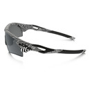 Oakley Radarlock White Fingerprint Sunglasses Black Iridium Lens